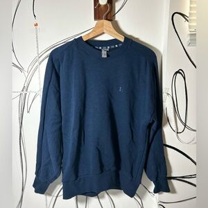 Sweaty Betty Navy Pullover Sweatshirt, 100% Cotton Women’s XS